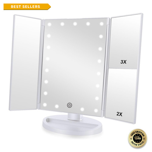 Trifold makeup mirror - mirror, vanity