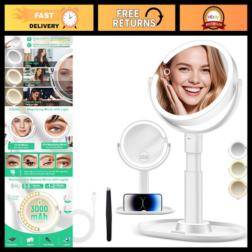 20x led makeup mirror - makeup,